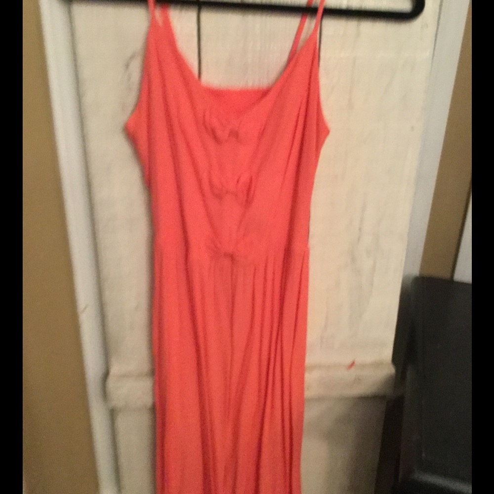 Pretty orange in color dress